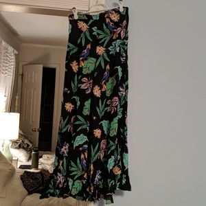 Zara wide leg floral pants